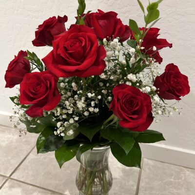 A Classic One, Two or Three Dozen Roses with Filler